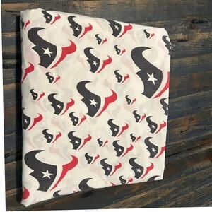 Houston Texans Full/Queen Red White Blue Vintage Bedsheets Set